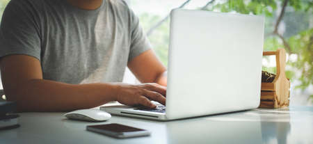 Business working in office with documents and laptop people Consulting and business planning.の写真素材