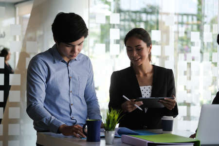 Business People Planning Strategy Analysis Office Concept Cooperation Corporate Achievement Teamwork Concept.の写真素材