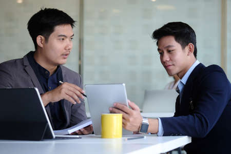 Business team are working together at meeting room at modern office.の写真素材