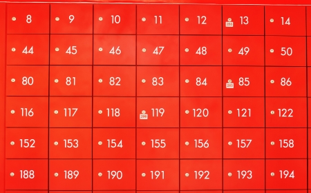 Post Box at Post office,in Thailand のeditorial素材