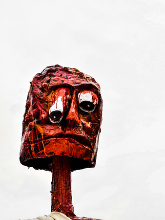 puppet isolated on white background.の写真素材