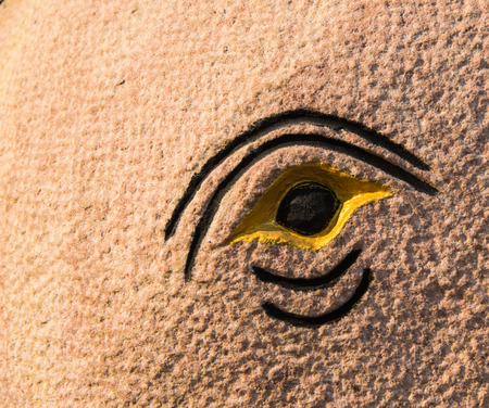 Elephant eye statue.の写真素材
