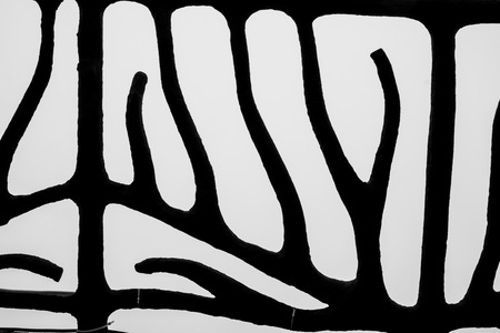 Decorative fence concrete branche background.の写真素材