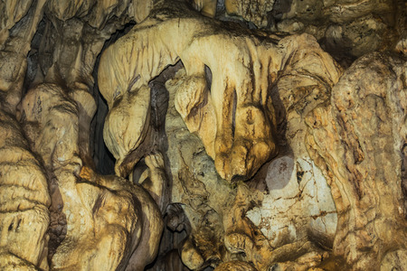 Stalactites in a Pha Ya Nakaraj cave,Chiangrai Province Thailand.の写真素材