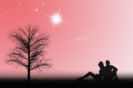 Valentine of Night Loveの写真素材