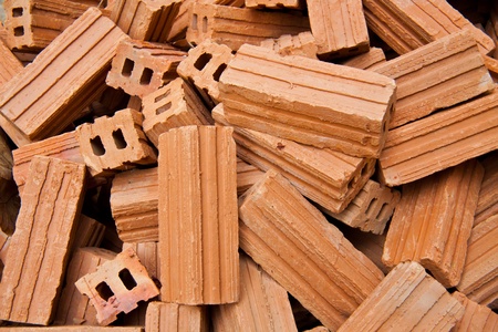 Brown Brick Backgroundの写真素材