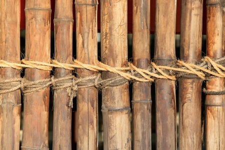 Bamboo wall background, Textureの写真素材