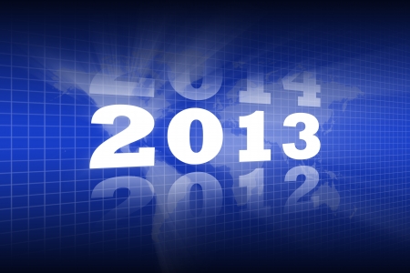 Abstract Background of Lighting New Year 2013の写真素材