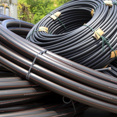 Close up of network cables backgroundの写真素材