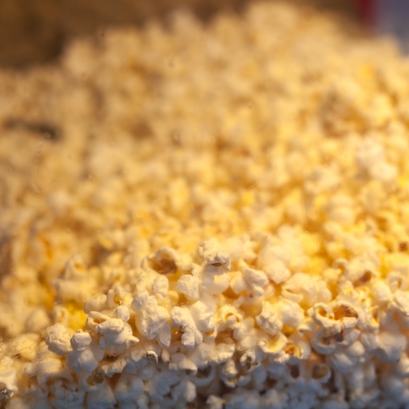 Popcorn texture backgroundの写真素材