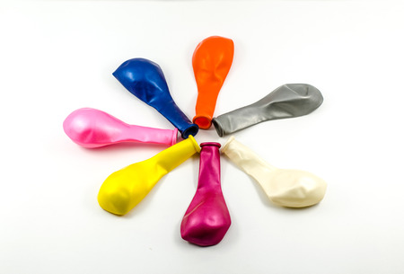 Fancy balloon isolated on white backgroundの写真素材