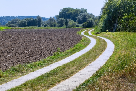 Way to the fields, fields and meadows