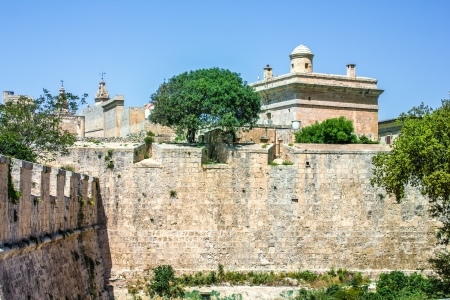 Fortification in Valletta on the island of Maltaの写真素材