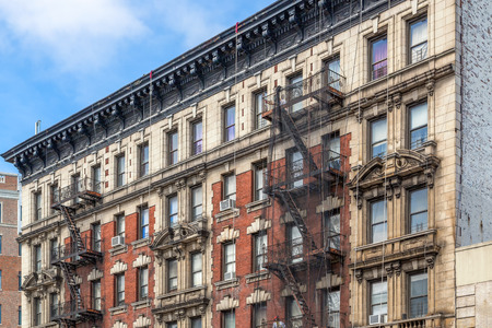 Brownstone Homes in New Yorkの写真素材
