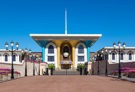 MUSCAT, OMAN - December 24, 2016: Al Alam Palace in Muscat, Oman. It was built in 1972のeditorial素材