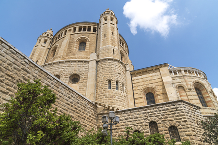 Dormitio Abbey, Jerusalem, Israelの写真素材