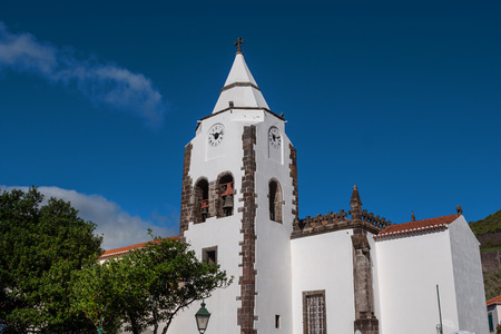 Church Santa Cruz, Portugal, Madeira, Santa Cruzの写真素材