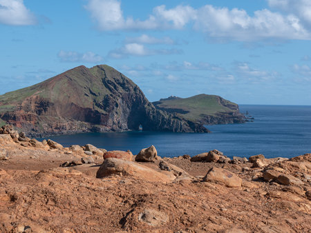 seascape view over Ponta de Sao Lourenco , Madeira Portugalの写真素材