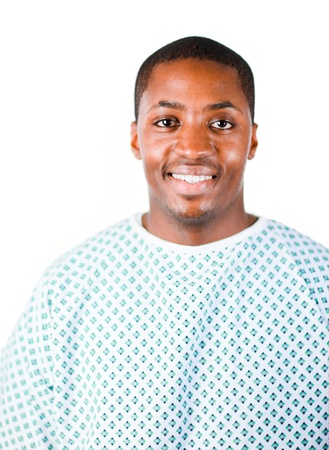 African america patient in a hospitalの写真素材