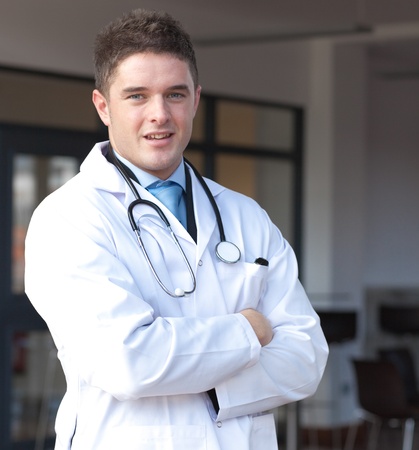 Portrait of a self-assured surgeonの写真素材