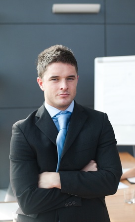 Portrait of a self-assured business manの写真素材