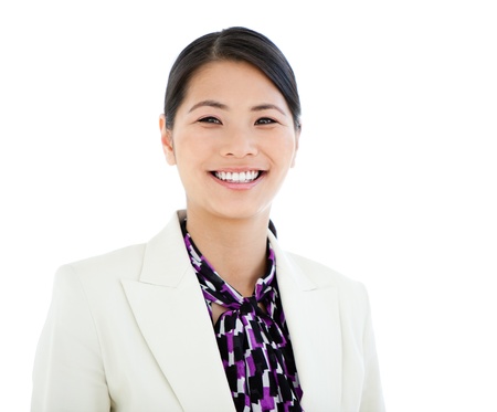 Portrait of an attractive businesswomanの写真素材