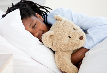 Young Boy in Hospital の写真素材