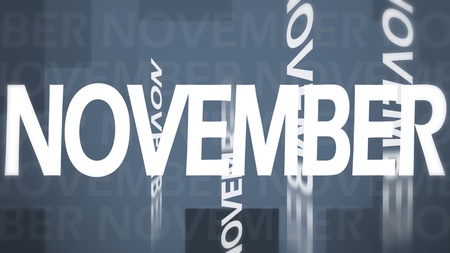 Creative image of November conceptの写真素材
