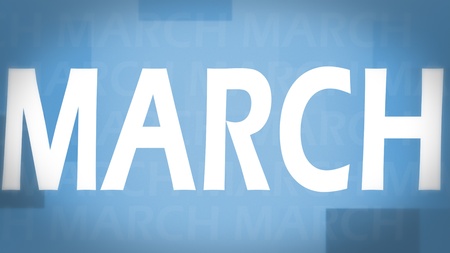 Creative image of March conceptの写真素材