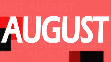 Creative image of August conceptの写真素材