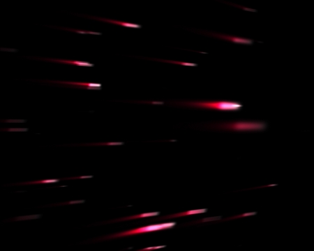Pink falling stars against black background