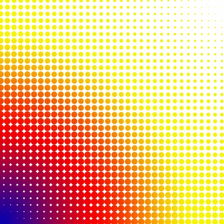 Bright dots changing form against a white backgroundの写真素材