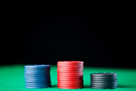 Small bet  against a black backgroundの写真素材