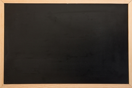 Plain blackboard with copy space and wooden frameの写真素材