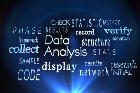 Buzzwords on black backgroundの写真素材