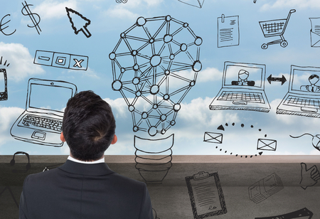 Composite image of asian businessmanの写真素材