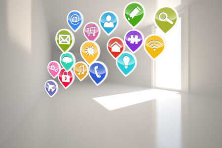 Computing application iconsの写真素材