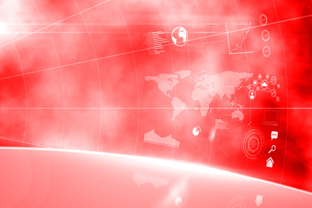 Futuristic technology interfaceの写真素材