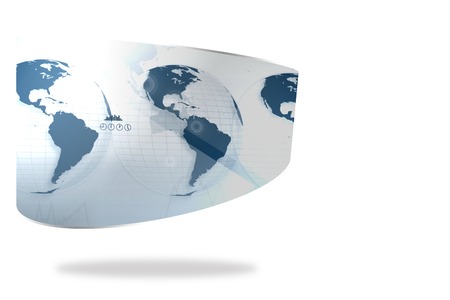 Earth interface on abstract screenの写真素材