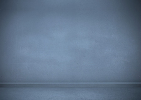 Dark room with wall and floorの写真素材