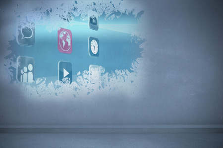 Splash showing applicationsの写真素材