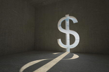 Dollar sign door の写真素材