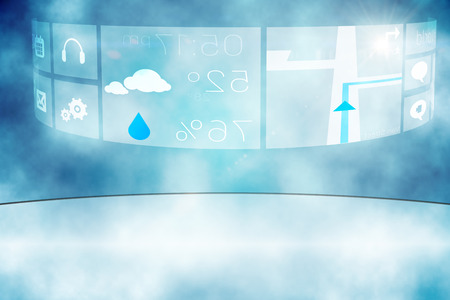 Application interfaceの写真素材