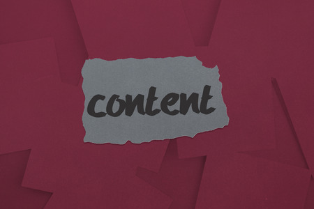 The word content against digitally generated wine paper strewnの写真素材