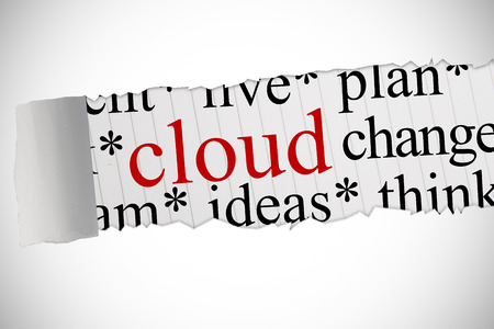 The word cloud against white background with vignetteの写真素材