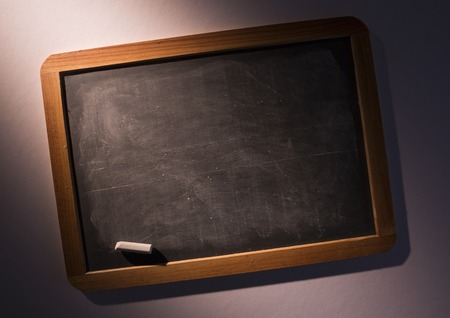 Chalkboard with chalk on dark background