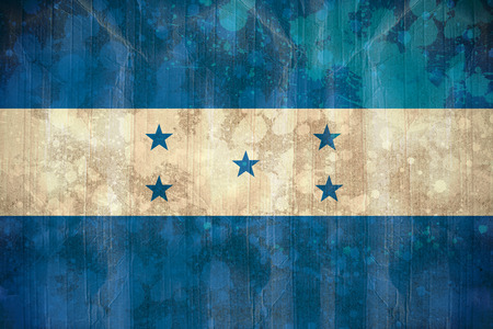 Digitally generated honduras flag in grunge effectの写真素材