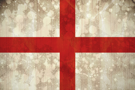 Digitally generated england flag in grunge effectの写真素材