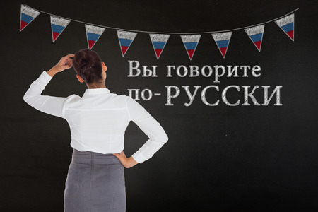 Composite image of businesswoman scratching her head against blackの写真素材