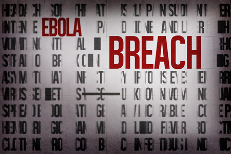 Digitally generated ebola word cluster with bold textの写真素材